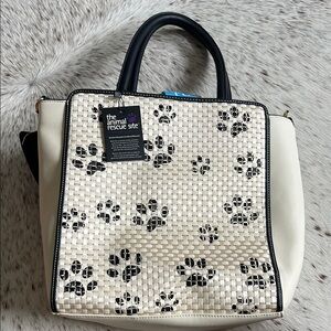 Animal Rescue Site Paw Print Tote Bag